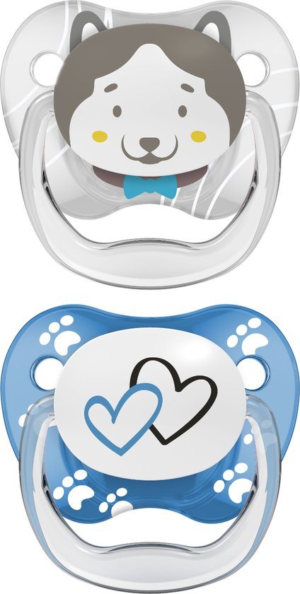 Dr. Brown's Classic Fopspeen - Fase 2 - Blauw - 2 stuks