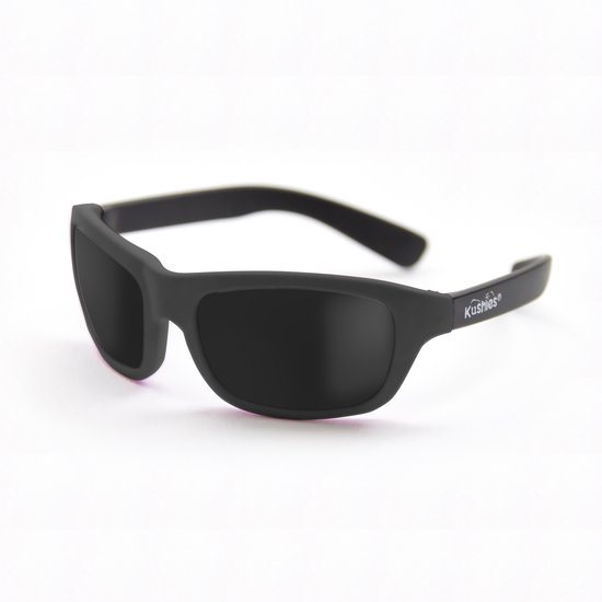 Kushies - Zonnebril - Wintersport - Baby - 6-18 maanden - Jongens en Meisjes - UV380 bestendig - Zwart