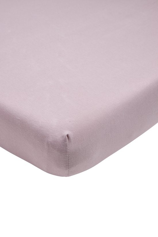 Meyco Baby Uni hoeslaken wieg - lilac - 40x80/90cm
