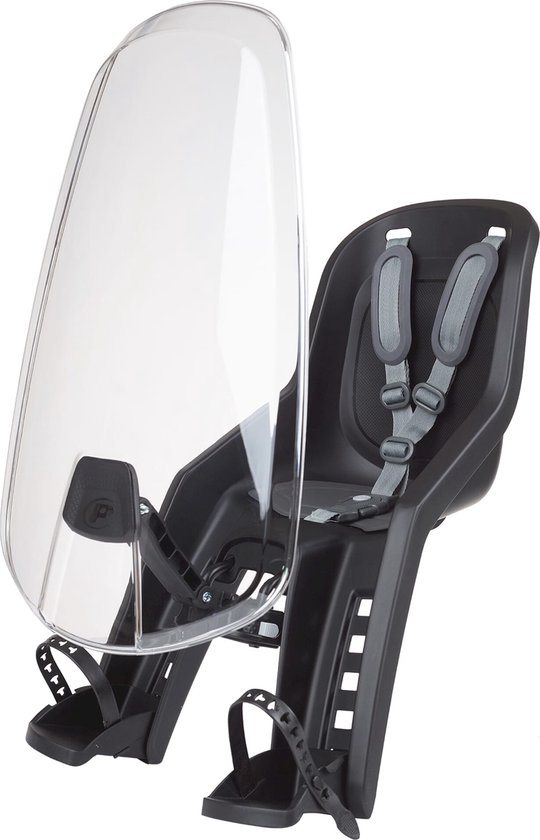 Polisport Bubbly Plus Kinderzitje - 2020 Editie - Zwart/Donkergrijs