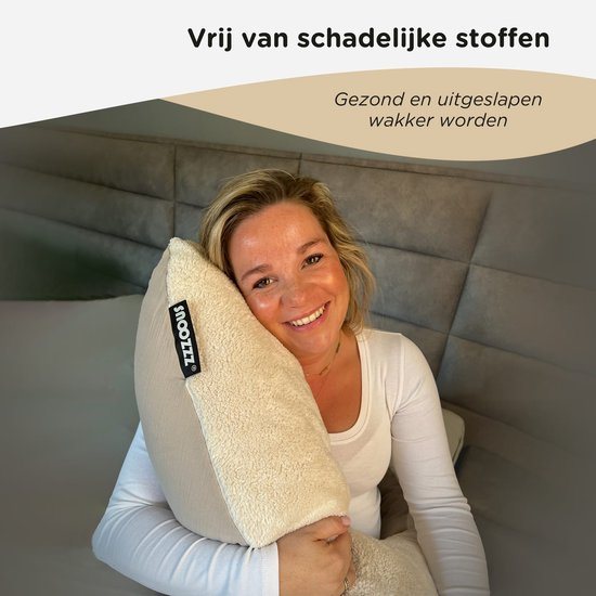 Snoozzz Voedingskussenhoes - Hoes voor voedingskussen zwangerschapskussen - 185 cm - 100% katoen - Leopard