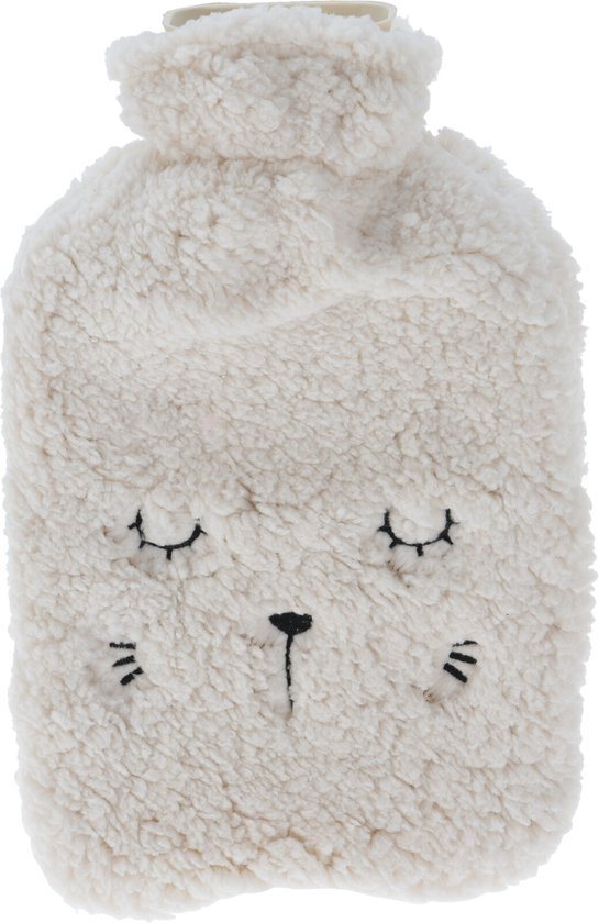 Relaxwonen - Kruik - Extra groot - Extra zacht - Extra warmte - Beer vorm - Wit