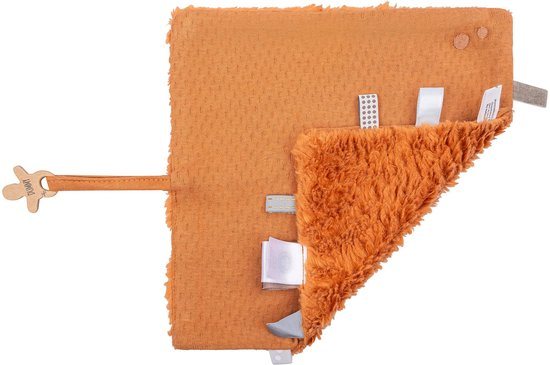 Baby Knuffeldoekje - Speendoekje 100% biologisch katoen - Comfortdoekje 25 x 25cm - Toffee Brown - Bruin - Snoozebaby