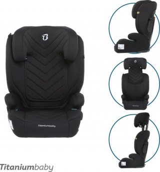 Titaniumbaby Autostoel Vidar i-size (R129) - Zwart