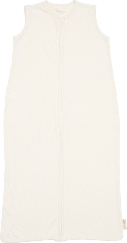 Little Dutch Pure Soft White - Jongens & Meisjes - Babyslaapzak zomer hydrofiel - 70 cm