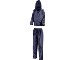 Donkerblauwe kinderregenpak van Result 146/152