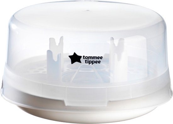 Tommee Tippee - magnetronstoomsterilisator voor zuigflessen en toebehoren - doodt virussen* en 99,9% van de bacteriën - 4 minuten durende sterilisatiecyclus
