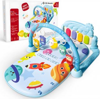 Babygym - Baby Speelmat - Baby Speelkleed Met Boog - Baby Gym vanaf 0+ maanden - Met Geluiden en Ratelaars - Baby Speelgoed 6 Maanden - Speelgoed 0 Jaar - RS Goods