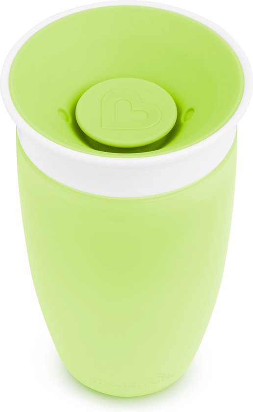 Munchkin Miracle Anti-Lek 360° Drinkbeker - Sippy Cup - Oefenbeker voor Baby en Kind - 296ml - Groen