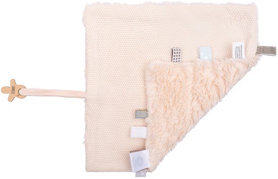 Baby Knuffeldoekje - Speendoekje 100% biologisch katoen - Comfortdoekje 25 x 25cm - Peach Blush - Roze - Snoozebaby