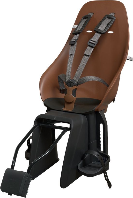 Urban Iki BIO Fietsstoeltje Achter Ta–ke Frame montage - Haniwa Brown/ Bincho Black