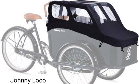 Johnny Loco Regenhuif de Luxe compleet ( driewielbakfiets )