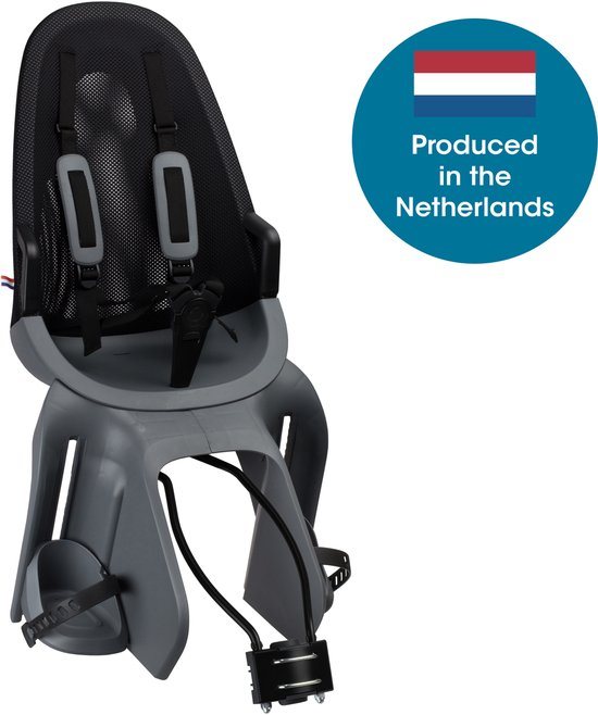 Qibbel Air Fietsstoeltje Achter Framebevestiging - Fietszitje - Sparkling Silver