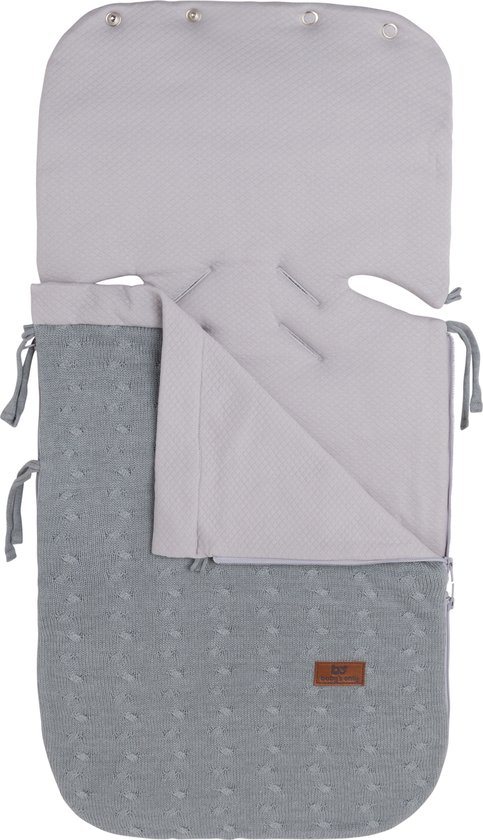 Baby's Only Zomer voetenzak autostoel 0+ Cable - Grijs - Geschikt voor drie- en vijfpuntsgordel