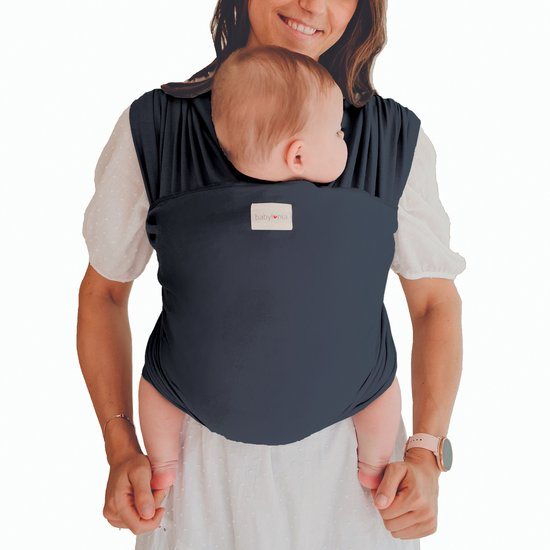 Babylonia Tricot Slen Organic Draagdoek Baby 500 cm - Navy Blue