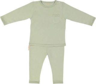 Puckababy baby pyjama/sleepsuit Sleepwear - 6-12m - Katoen - Olive