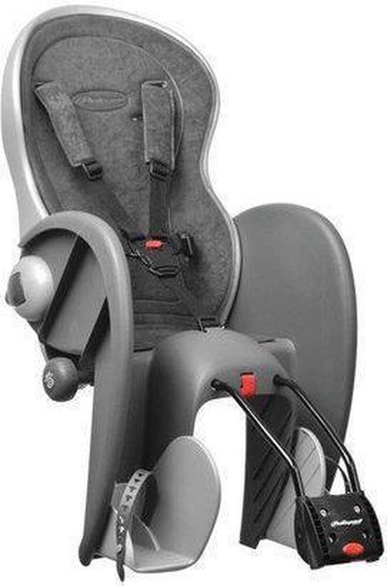 Polisport - Wallaby Evolution Deluxe Fietsstoeltje - Grijs