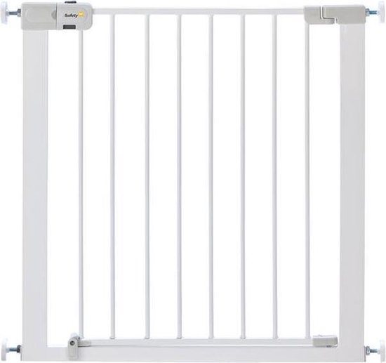 Safety 1st Easy Close Metal Traphekje - 73 t/m 80 cm - Uitbreidbaar -Klembevestiging - Wit