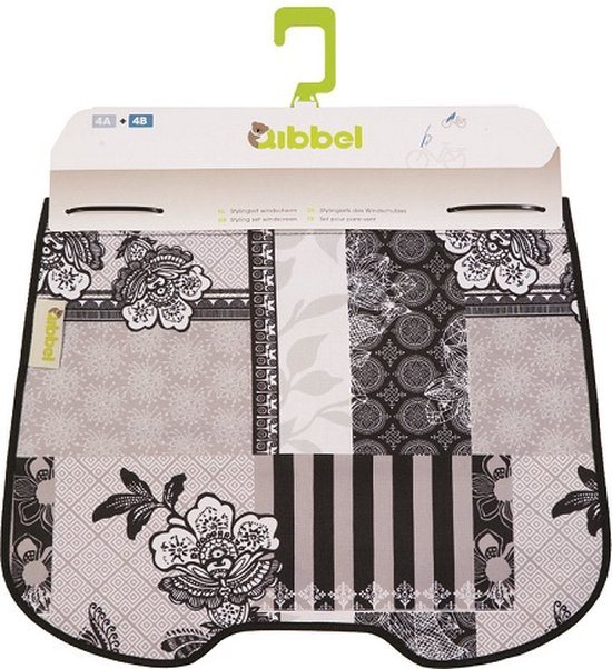 Qibbel stylingset windscherm - Suzy black