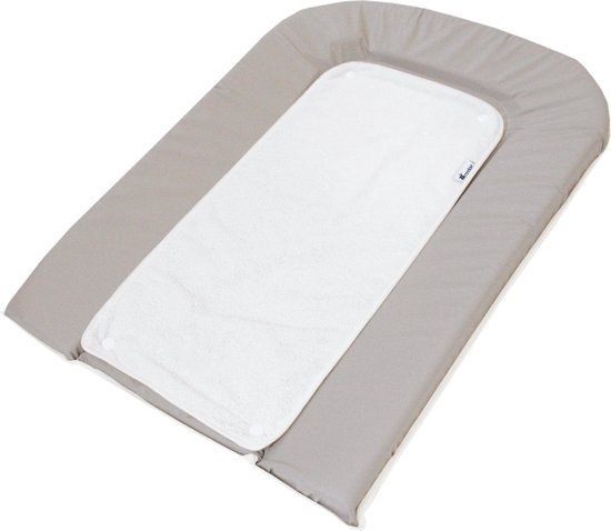 Candide 153261 verschoonkussen Katoen, Polyester Grijs, Wit Plat