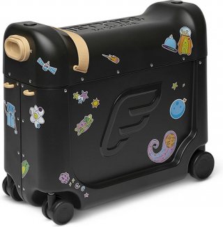 Stokke JetKids BedBox, Lunar Eclipse - Kinderkoffer en bed - Help uw kind ontspannen en slapen in het vliegtuig - Goedgekeurd door veel luchtvaartmaatschappijen - Geschikt voor kinderen van 3-7 jaar