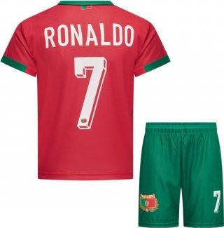 Cristiano Ronaldo CR7 Portugal Tenue - Voetbal Shirt + broekje set - EK/WK voetbaltenue - Maat 140