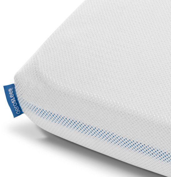 AeroSleep® hoeslaken - voor babybed, ledikant & wieg - 200 x 90 cm - White