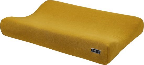 Meyco Baby Knit Basic aankleedkussenhoes - okergeel - 50x70cm