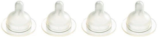 Difrax Flessenspeen Wide - Maat Large - 4 stuks