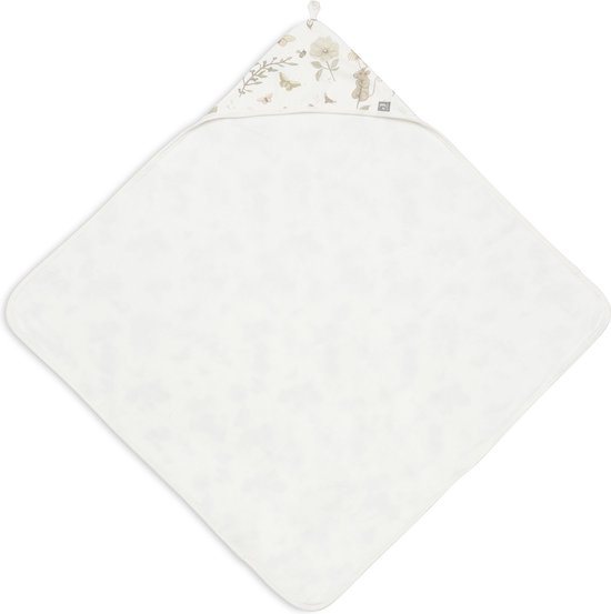 Jollein - Badcape 75x75cm - Baby Handdoek met Badcape, Omslagdoek, Badponcho - Dreamy Mouse