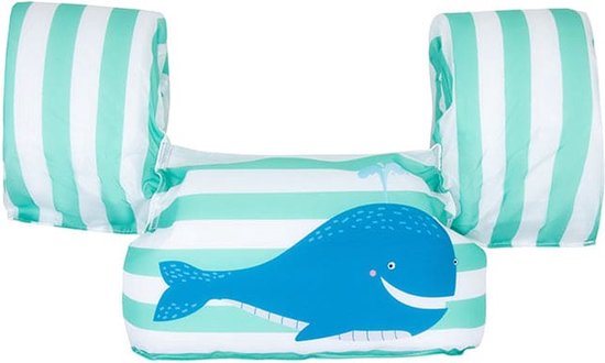 Swim Essentials - Puddle Jumper Zwemvest - Groen Walvis - 2-6 jaar - 15-30 kg - kinderzwemvest - veilig zwemmen
