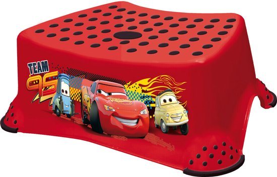 Keeeper Cars Opstapje - Rood - Voor Toilettraining en Tandenpoetsen