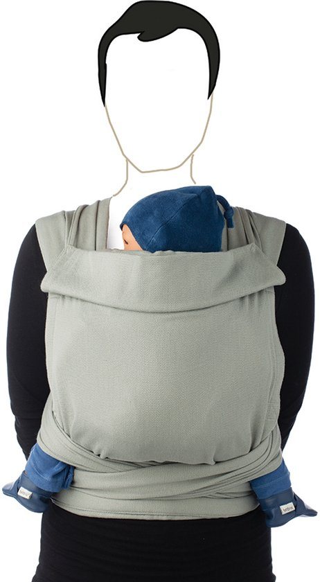 Babylonia BB TAI Draagdoek Baby - One Size - Grey Violet