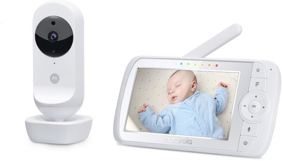 Motorola EASE35 - Babyfoon met camera - 5" - Nachtzicht - Thermometer – Walkietalkie functie