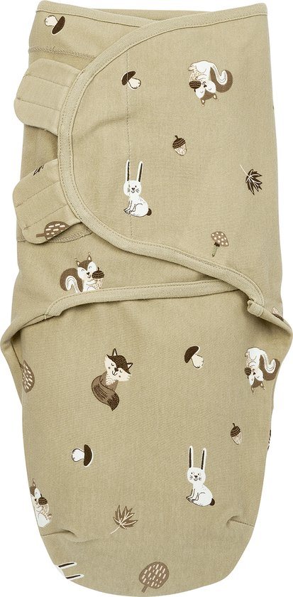 Meyco Baby Forest Animals swaddlemeyco inbakerdoek - sand - 0-3 maanden - 1.0 TOG