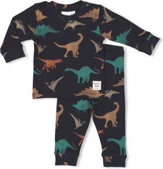 Feetje Pyjama Davy Dino Antraciet - Maat 68