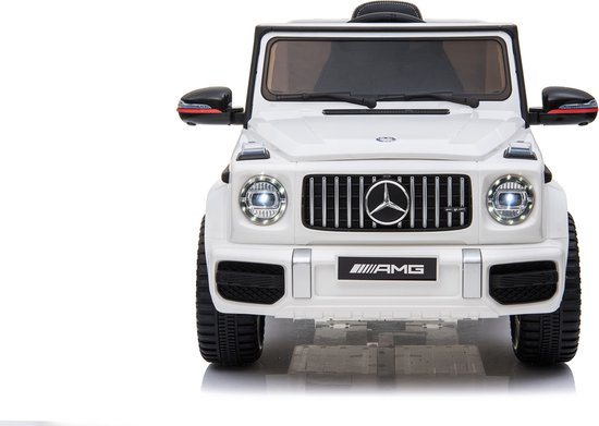 Elektrische Kinderauto Mercedes-Benz G63 AMG Wit 12V Met Afstandsbediening