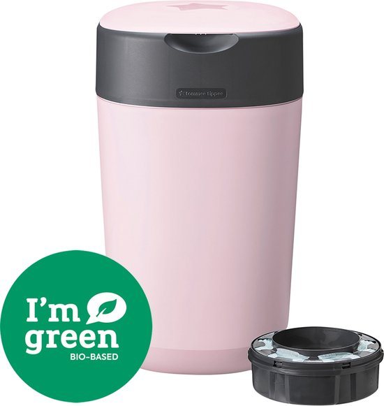 Tommee Tippee Milieuvriendelijke Twist & Click Luieremmer - met 1  Navulcassette - Roze