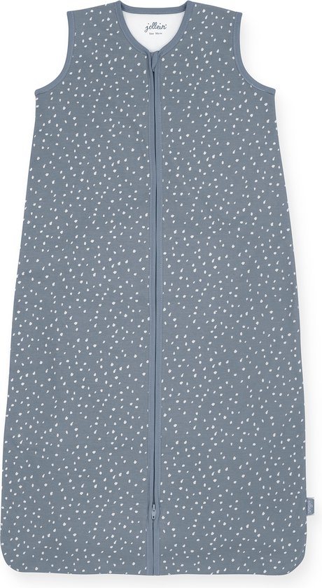 Jollein - Baby Zomerslaapzak Jersey (Spickle - Grey) - Katoen - Babyslaapzak, Slaapzakje Baby - 90cm