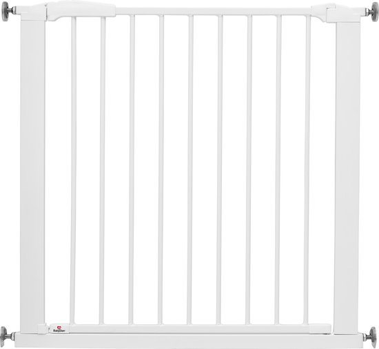 BabyDan Perfect Close Traphekje Zonder Boren - 77,3 - 83,5 cm - Klembevestiging - Wit