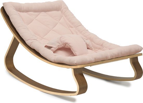 Charlie Crane - Walnut - Wipstoeltje Levo - Nude Pink