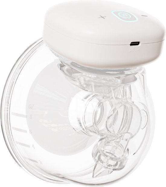 Elektrische Draadloze Borstkolf 24mm - Handsfree - luxe kolf met opbergtas - opvangbak 240ml - Wit - Inclusief E-book over borstvoeding!