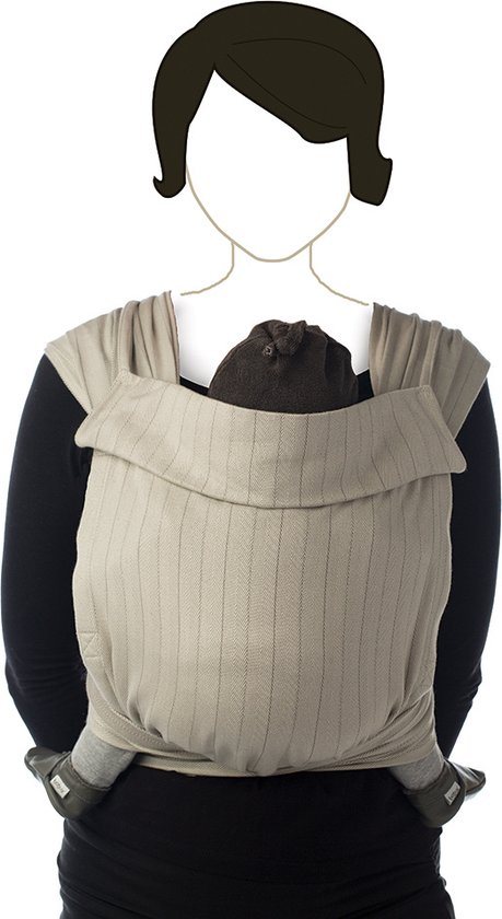 Babylonia BB TAI Draagdoek Baby - One Size - Warm Taupe