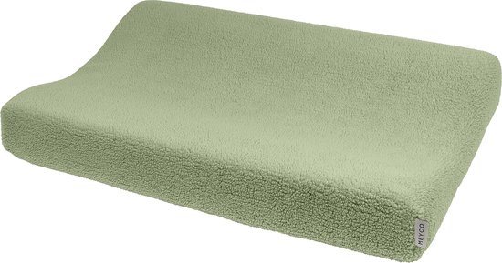 Meyco Baby Teddy aankleedkussenhoes - olive green - 50x70cm