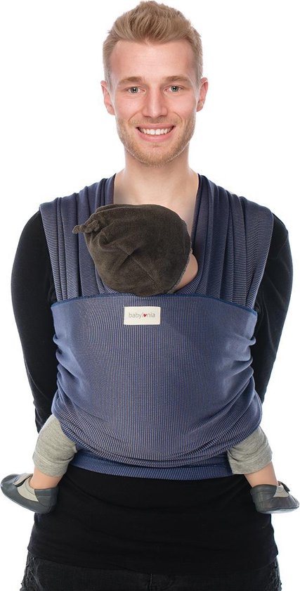 Babylonia TRICOT SLEN DESIGN Draagdoek Baby - 500 cm - Blue Stipple