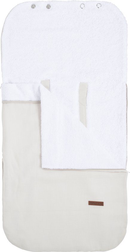 Baby's Only Zomer voetenzak 0+ autostoel Breeze - Warm Linen - 100% katoen - Geschikt voor drie- en vijfpuntsgordel