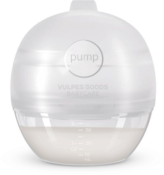 Vulpes Goods® Babycare - Lekschaal - Moedermelk opvangcup - Melkcollector - Draagbare cup - handen vrij - moedermelk opvangen - lekschalen - borstschelp - opvangcup voor moedermelk - BPA Vrij - 60ML opvangcup