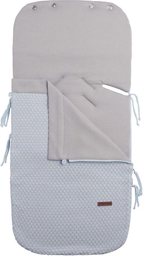 Baby's Only Zomer voetenzak autostoel 0+ Sun - Poederblauw/Zilvergrijs - Geschikt voor drie- en vijfpuntsgordel