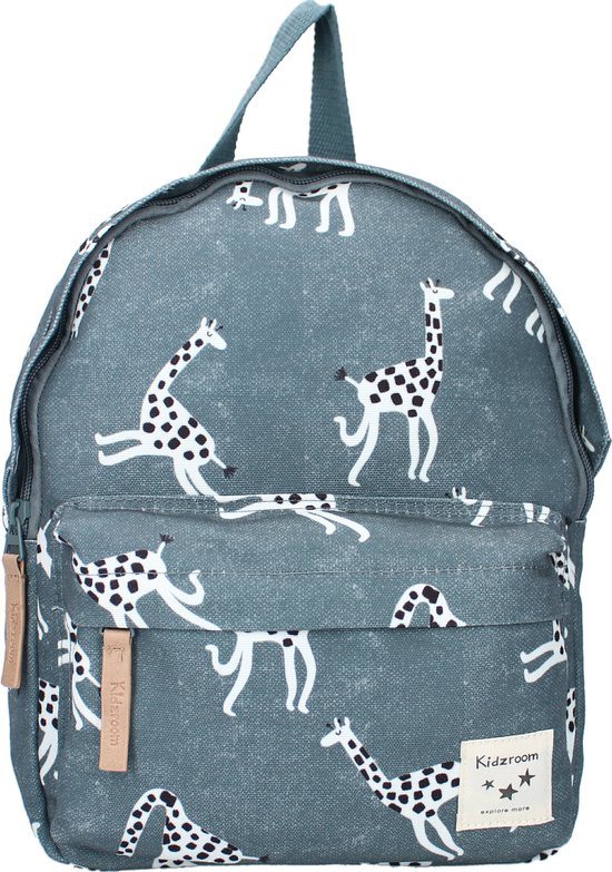 Kidzroom Paris Stories Rugzak Jongen - Rugtas Kind - Blauw - Giraf - 5.7L