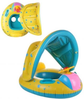 Goodz4All Zwemband Baby Float Baby Zwemband met Zonnescherm Peuter Zwemband